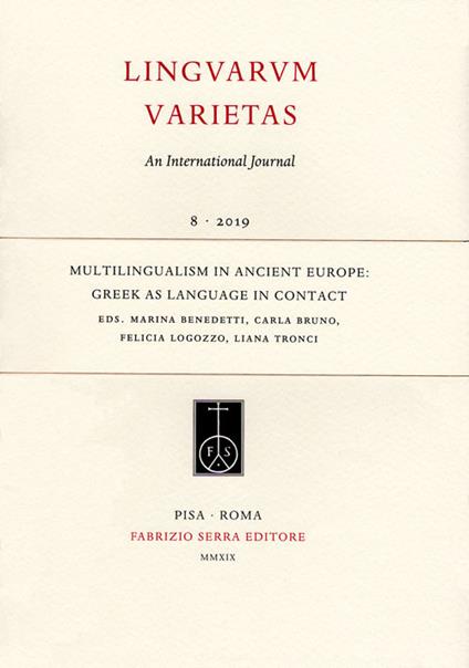 Multilingualism in ancient Europe: Greek as language in contact - copertina