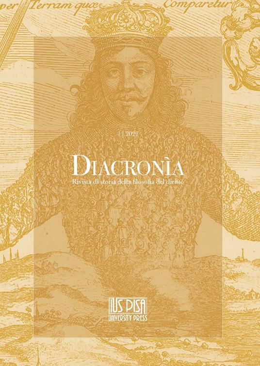 Diacronia. Rivista di storia della filosofia del diritto (2022). Vol. 1 - copertina