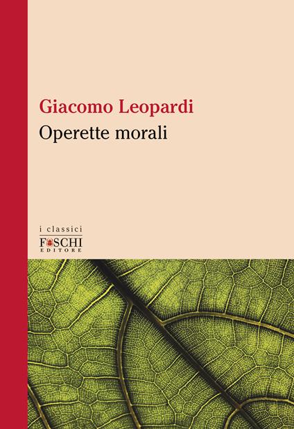 Operette morali - Giacomo Leopardi - copertina