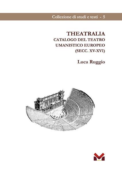 Theatralia. Catalogo del teatro umanistico europeo (secc. XV-XVI) - Luca Ruggio - copertina