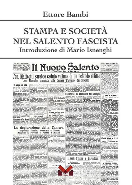 Stampa e società nel Salento fascista - Ettore Bambi - copertina