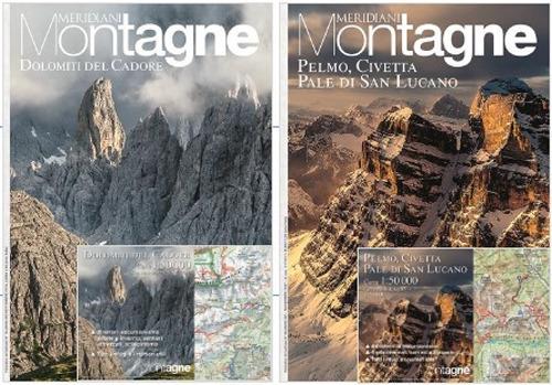 Dolomiti del Cadore-Pelmo, Civetta, Pale S. Lucano. Con Carta geografica ripiegata - copertina