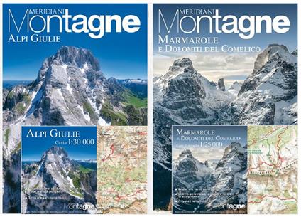 Alpi Giulie-Marmarole e Dolomiti del Comelico. Con Carta geografica ripiegata - copertina