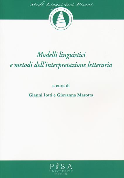 Modelli linguistici e metodi dell'interpretazione letteraria - copertina