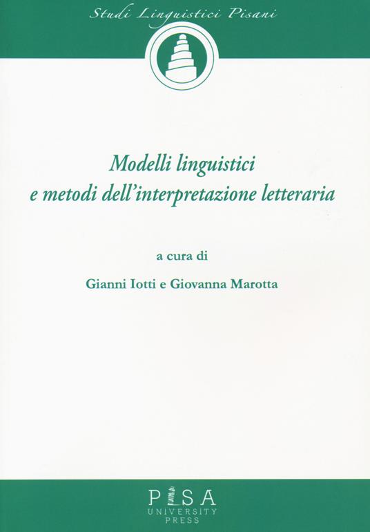 Modelli linguistici e metodi dell'interpretazione letteraria - copertina