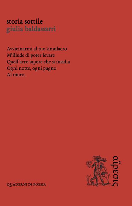 Storia sottile - Giulia Baldassarri - copertina