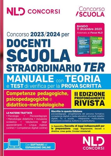 Concorso docenti scuola straordinario TER 2023-2024. Manuale con teoria e test di verifica per la prova scritta - V.V.A.A. - ebook