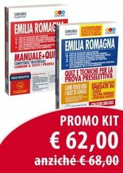 Kit concorso Regione Emilia Romagna: Quiz e tecniche per la prova preselettiva-Manuale + quiz. Competenze trasversali comuni a tutti i profili. Con espansione online. Con software di simulazione - copertina