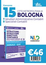 Città Metropolitana di Bologna: Concorso per istruttore e istruttore direttivo contabile area economico-finanziaria negli enti locali Cat. C E D