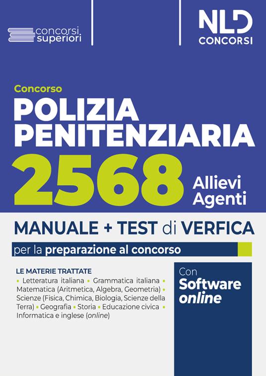 Concorso 2568 Agenti della Polizia Penitenziaria. Teoria + Quiz. Con software di simulazione - copertina