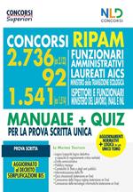 Concorsi Ripam per funzionari amministrativi. 2736 posti (ex 2133) + 92 Ministero della Transizione Economica + 1541 (ex1514) ispettori e funzionari Ministero del Lavoro Inail e INL. Nuova ediz.