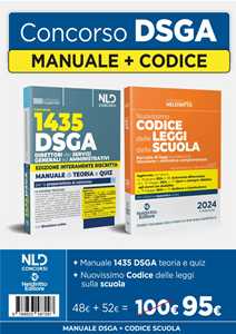 Libro Kit manuale concorso Dsga + Codice delle leggi della scuola 2024 