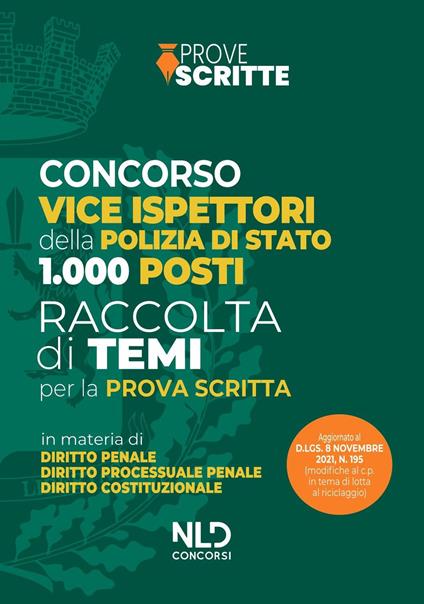 Concorso 1000 vice ispettori polizia di Stato. Raccolta temi per la prova scritta - copertina