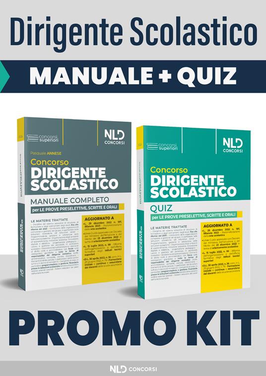 Kit dirigente scolastico. Manuale+Quiz - Pasquale Annese - copertina