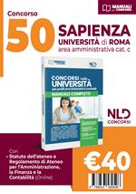 Concorso Università Sapienza di Roma. Concorso 50 posti area amministrativa. Nuova ediz.