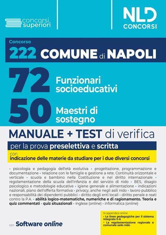 Concorso scuola 2023. Manuale completo con test di verifica per la prova  scritta. Con software di simulazione - Libro - Nld Concorsi 