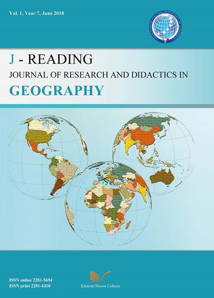 J-Reading. Journal of research and didactics in geography (2018). Vol. 1 - copertina