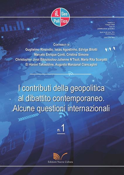 Il geopolitico. Rivista di analisi geopolitiche e sociologiche. Vol. 1 - copertina