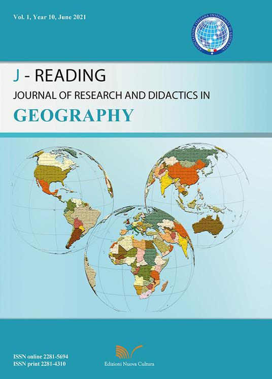 J-Reading. Journal of research and didactics in geography (2021). Vol. 1 - Gino De Vecchis - copertina