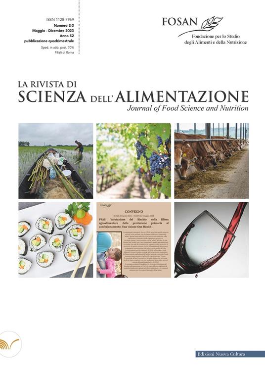 La rivista di scienza dell'alimentazione (2023). Vol. 2-3: Maggio-Dicembre - copertina