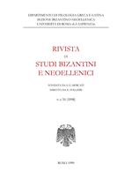 Rivista di studi bizantini e neoellenici (1998). Vol. 35
