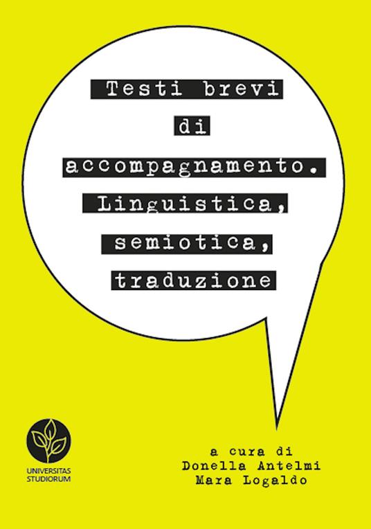 Testi brevi di accompagnamento. Linguistica, semiotica, traduzione - copertina