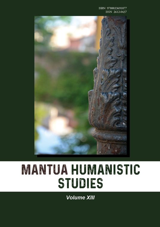 Mantua humanistic studies. Vol. 13 - copertina