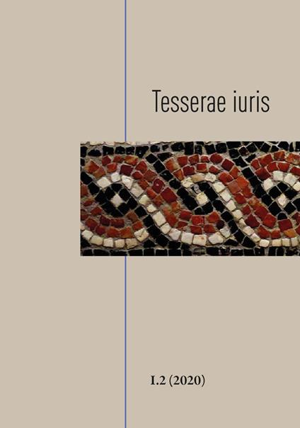 Tesserae iuris (2020). Vol. 1\2 - copertina