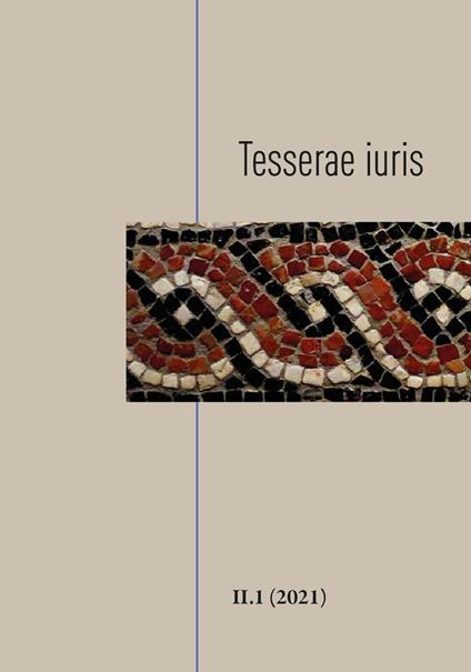 Tesserae iuris (2020). Vol. 2\1 - copertina