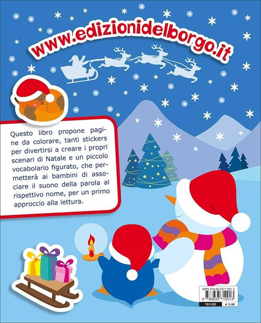 Libro È Natale. Gioca con gli stickers, Colora e Impara con