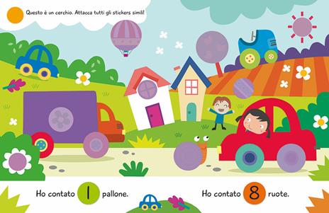 Forme. Grandi stickers. Con adesivi - Elizabeth Golding - 4