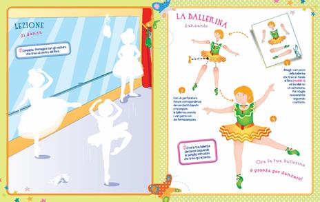 Fare giocare con le ballerine. Con adesivi. Ediz. illustrata. Con 6 pennarelli - Roberta Fanti - 2