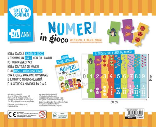 Numeri in gioco. Ediz. a colori. Con puzzle - Roberta Fanti - 2