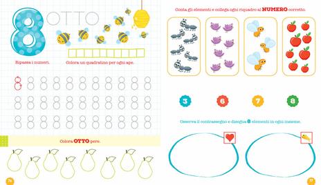 Il quaderno dei numeri. Pregrafismi, numeri e logica. 5-6 anni. Ediz. a colori - Roberta Fanti - 4