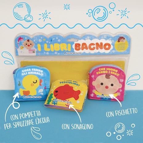 I libri bagno: Cosa fanno gli animali?-Dove sei pesciolino?-Che suono fanno i baci? Ediz. a colori - Chaek Majung - 2