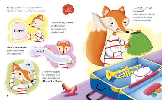 Impara l'inglese con Mr Fox. Let's read and play. Ediz. a colori. Con 40 stickers. Con QR code per accedere alle tracce audio. Vol. 1 - Elena Tamburini,Natalia De Luca - 2