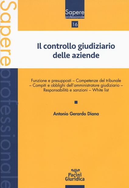 Il controllo giudiziario delle aziende - Antonio Gerardo Diana - copertina