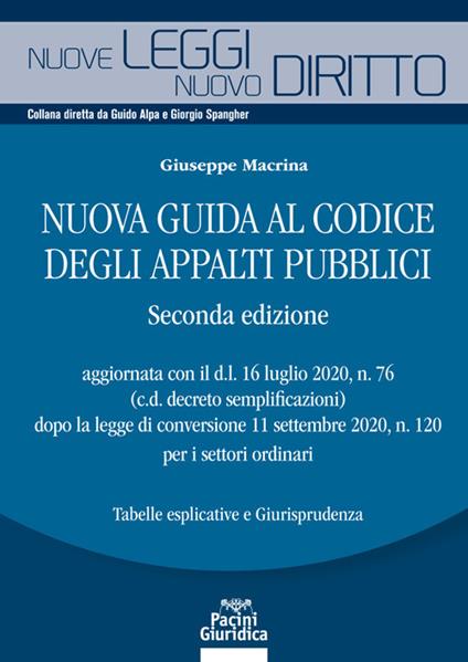 Nuova guida al codice degli appalti pubblici - Giuseppe Macrina - copertina