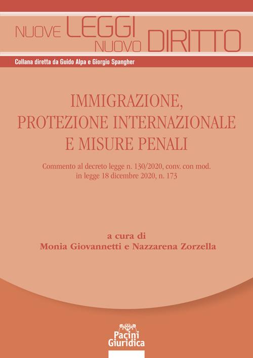 Immigrazione, protezione internazionale e misure penali - copertina