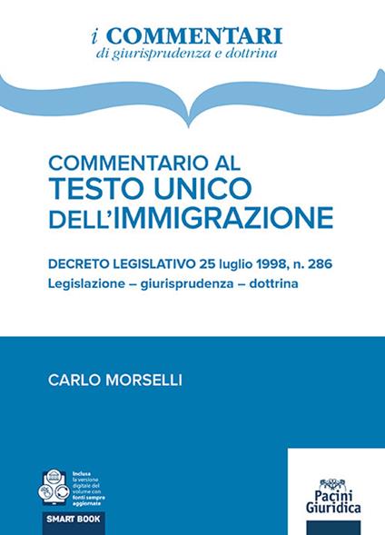 Commentario al testo unico dell'immigrazione - Morselli - copertina
