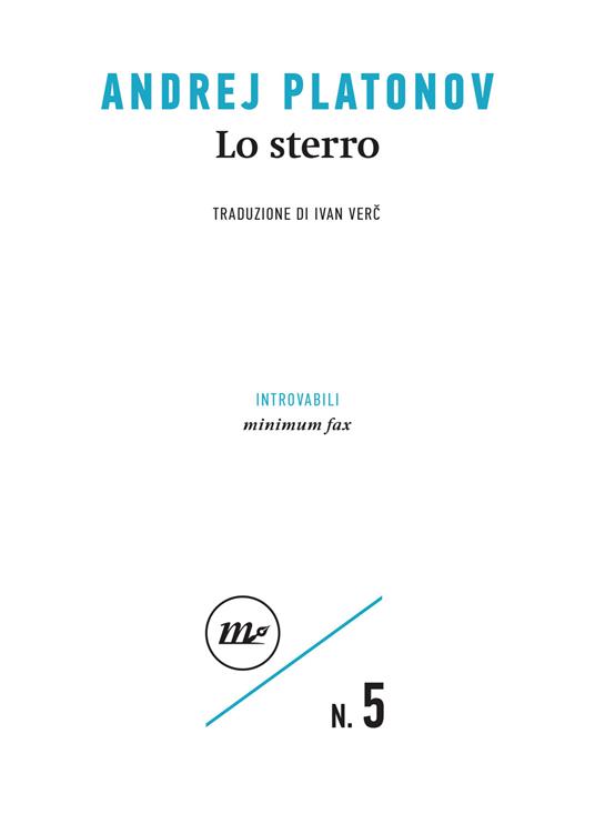 Lo sterro - Andrej Platonov,Ivan Verc - ebook