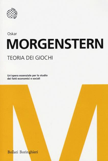 Teoria dei giochi - Oskar Morgenstern - copertina