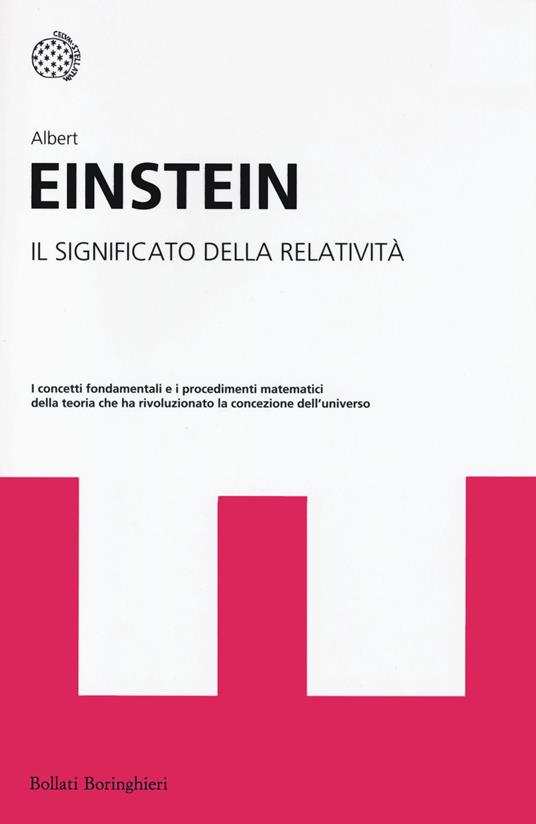 Il significato della relatività - Albert Einstein - copertina