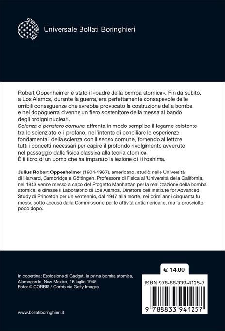 Scienza e pensiero comune - Robert J. Oppenheimer - 2