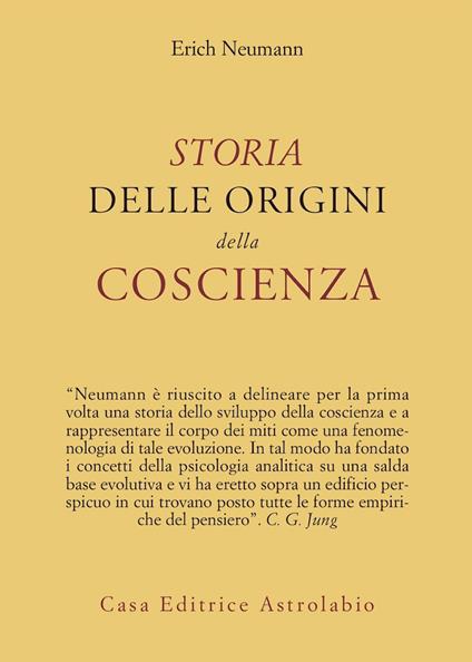 Storia delle origini della coscienza - Erich Neumann - copertina