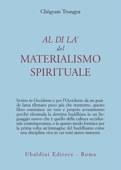 Al di là del materialismo spirituale - Chögyam Trungpa - copertina