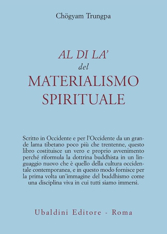 Al di là del materialismo spirituale - Chögyam Trungpa - copertina