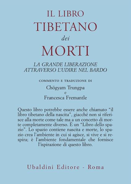 Il libro tibetano dei morti. La grande liberazione attraverso l'udire nel Bardo - copertina