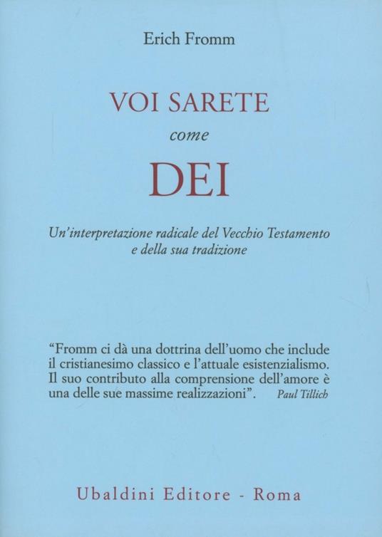 Voi sarete come dèi - Erich Fromm - copertina