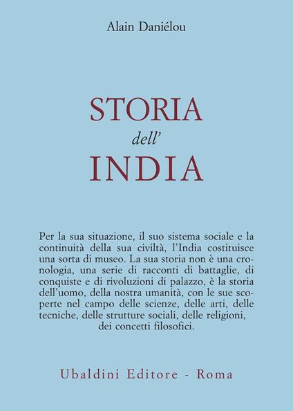 Storia dell'India - Alain Daniélou - copertina